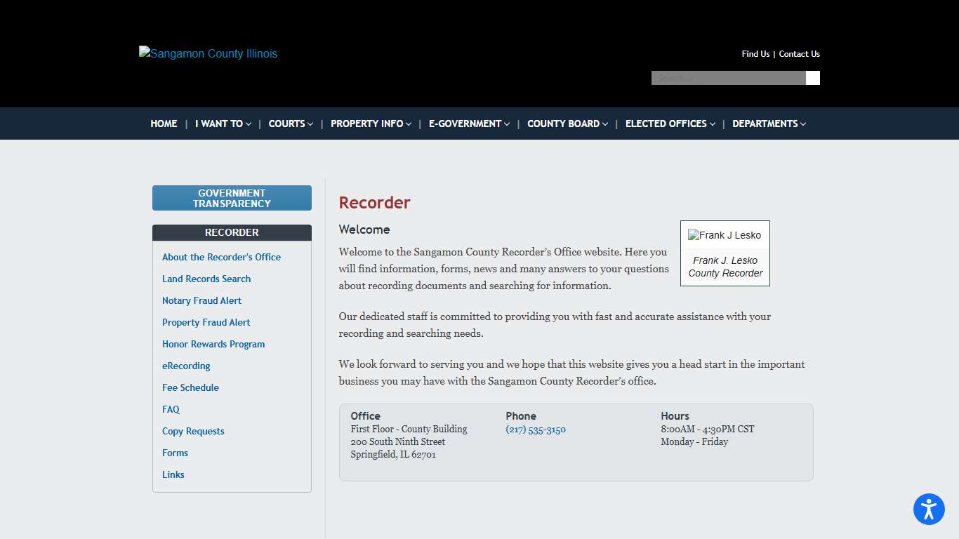 Sangamon County Recorder